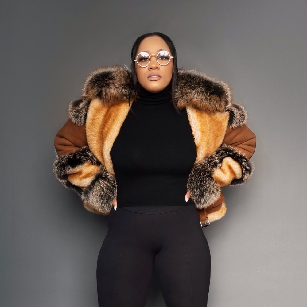 Harlin Genuine Shearling Coat Size L